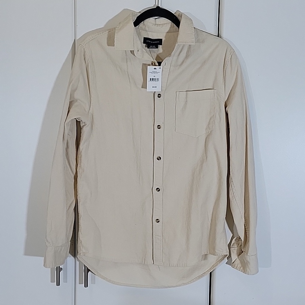 Cotton On Garments Men’s Button Down  Shirt NWT Size XS